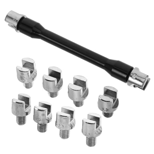 HAPINARY Multi-function Motorcycle Spoke Wrench Bike Flat Spoke Wrench Steel Spoke Tool Ratchet Wrench Set Essential for Motorbike Repair