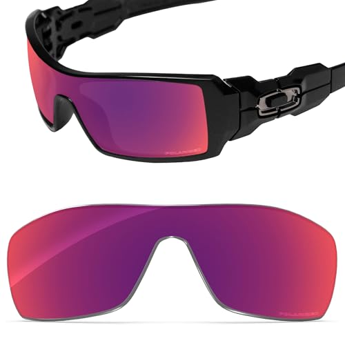 Image of Performance Replacement Lenses Compatible with Oakley Oil Rig, Polarized, UV Protection, Anti-Scratch