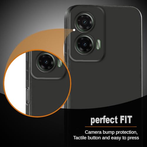 Image of Back Cover for Motorola Moto G35 5G | Full Camera Protection | Premium Liquid Silicon Case | Flexible Bumper Case for Motorola Moto G35 5G (Grey)