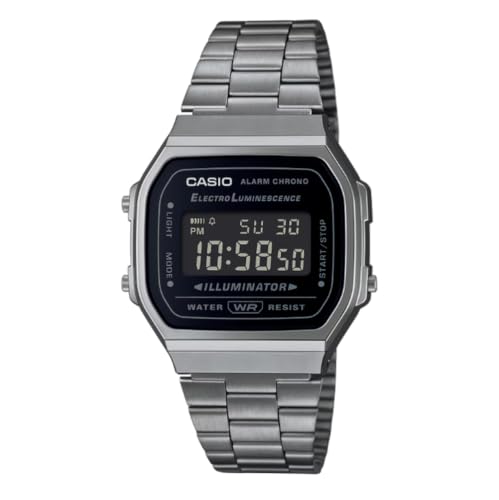 Casio G-Shock Unisex A168WGG-1BVT Digital Vintage Watch Silver – Ansicht 1