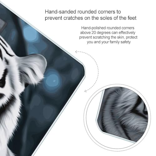 Báscula digital de baño White Tiger con medidor miniatura 4