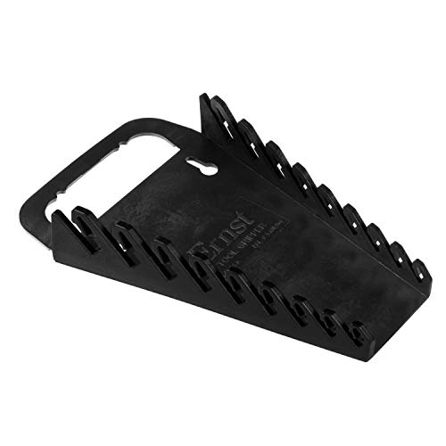Image of Ernst Manufacturing 5085 9-Wrench Gripper Portable Wrench Organization - Sturdy Flexible Design, Fits 1 /4 inch to 3 /4 inch & 6-15 mm, Black