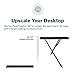 VariDesk Laptop 30 - Portable Standing Desk Converter for Small Spaces - Sit to Stand Desk with 9 Height Adjustable Settings and Dual Handles for Home or Office Workstation - Fully Assembled, Black