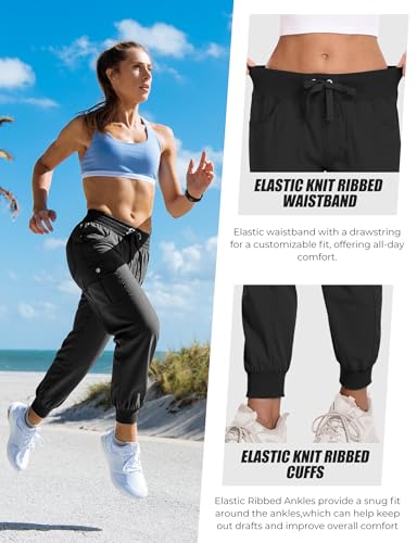 Hiking Pants for Women Water Resistant with Pockets Jogger Cargo Pant Lightweight Quick Dry for Camping3