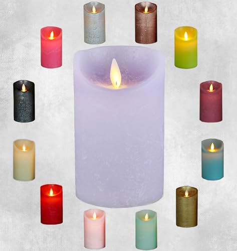 Coen Bakker LED Echtwachskerze realistische Kerze viele Farben mit...