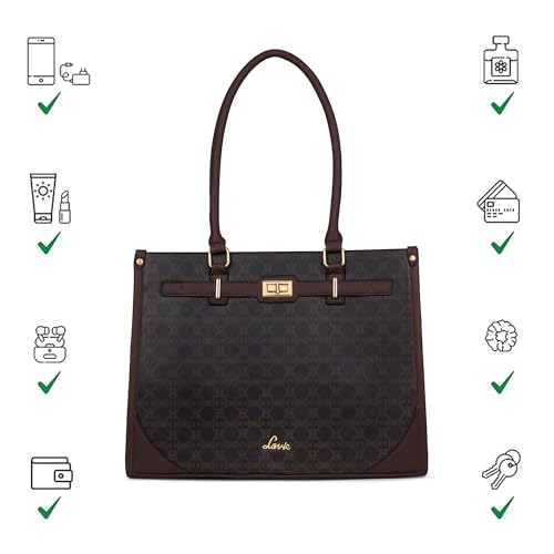 Image of Lavie Women's Mono Kyra Belt Satchel Bag | Satchel Handbag for Work | Ladies Purse | Stylish Shoulder Bag | Gift for Women
