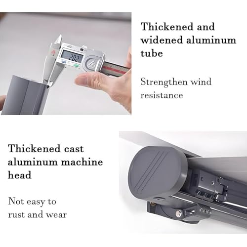 Tenda elettrica retrattile, tenda parasole motorizzata per esterni, impermeabile, con telecomando, per finestre e porte, tettoia per patio