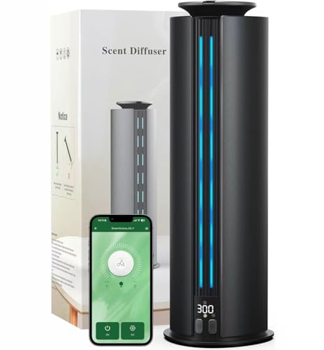 Aromadd 2026 Portable Waterless Diffuser 1700 Sq Ft Hotel Collection Diffuser 100ml Scent Air Machine for Home Cold Air Essential Oil Diffuser for Large Room Office Quiet (Black)
