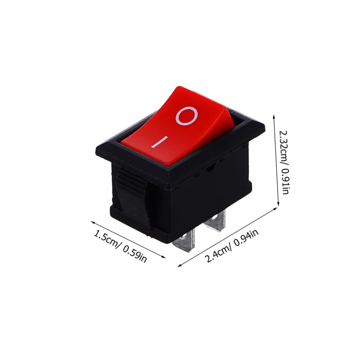 Cabilock Stylish Boat Design Rocker Switches 20 Pack Kcd1-101 Toggle Switches for Household Automotive Use