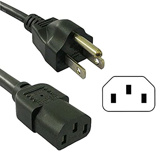 6ft Power Cord for Wolfgang Puck Bread Dessert Maker Models BBME025 WPBME025 only, Black