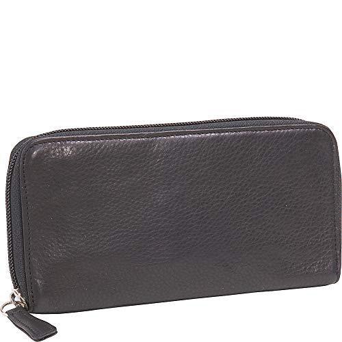 Cashmere Woman's Zipper Clutch Wallet Color: Black