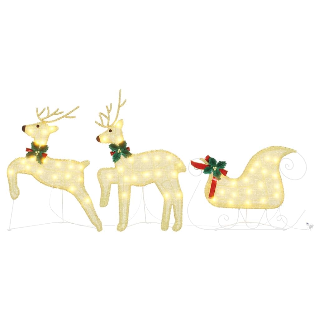 Festnight Beleuchtet Außen Led Rentier Outdoor 3er Set Weihnachtsdeko Draußen Weihnachtsfiguren Weihnachtsbeleuchtung Außen Figuren Weihnachten Deko Weinachtsdekorationen