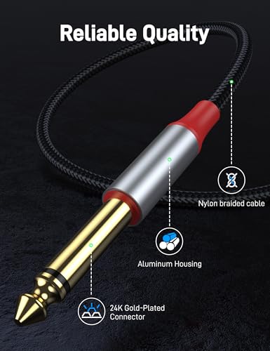 Cable USB C a Doble Jack 1/4" Audio 3.3 pies miniatura 5