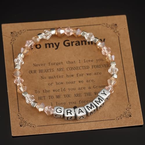 Grammy Bracelet Gifts for Women from Grandkids Best New First Time 2025 Birthday Gift for Grammy2