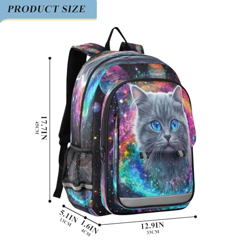 Sac décontracté voyage et lycée pour ordinateur portable motif chat