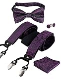 CONTENU : 1*breloque, 1*nœud papillon pré-noué, 1*carré de poche et 1 paire de boutons de manchette ; le tout dans le même design, parfaitement assorti