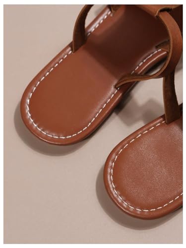 Image of Verdusa Women's Cut Out Slide Sandals Open Toe Summer Flat Sandals Outdoor Shoes
