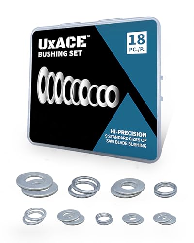 UXACE Saw Blade Bushing & Adapter Ring Kit, 9 Sizes, 18 Pack