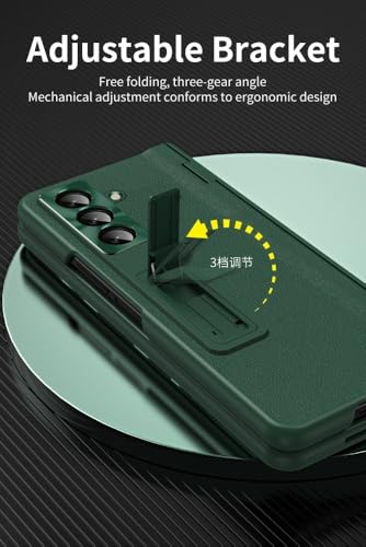Coque Samsung Galaxy Z Fold 5 étui à rabat rigide finition bleu nuit
