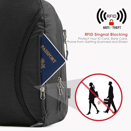 G4Free Recycled Sling Bag for Men Hiking Travel Anti-Theft Crossbody Bag — view 6