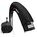 Fincci Fahrradreifen 20 Zoll - Set BMX Reifen 20 x 1.75 Zoll mit Fahrradschlauch 20 Schrader Autoventil Ventil 48 mm, Mantel 47-406 für BMX Kinder Fahrrad, MTB Bike, Dreirad