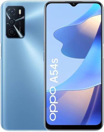 OPPO A54s (Display 6,52' HD+, Cámaras 50/8 MP, Batería 5000 mAh, ColorOS 11.1, 4/128 Gb, Dual SIM) Pearl Blue