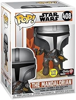 Amazon.com: Funko Pop! Star Wars The Mandalorian with Blaster