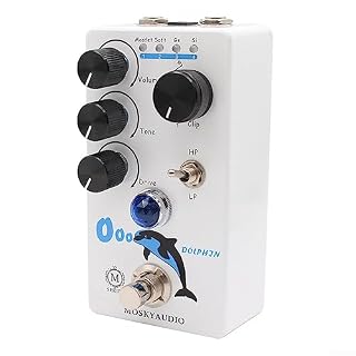 Lioaeust Mosky Dolphin Distortion Overdrive Pédale de guitare électrique à 4 modes de sélection - Les Beatles, Paul McCartney, John Lennon, RIngo Starr, George Harrison