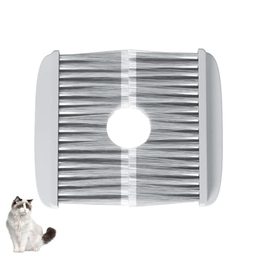 ZEPFJHE Cepillo de limpieza suave para recoger el pelo, seguro para uso en interiores de mascotas, fácil limpieza, caja de arena