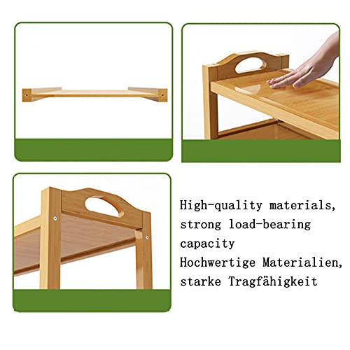 Étagère à chaussures en métal réglable et bambou pour placard - 5