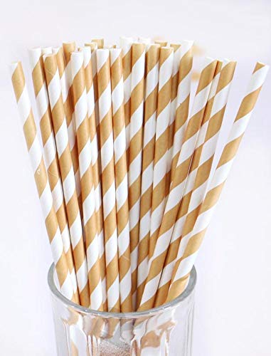 vinayaka mart Paper Drinking Straws-Pack of -100 Pieces(Multicolour)(Size- 9 inch)