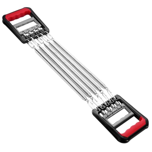 MUSISALY 多機能チェストエキスパンダー 脱着式スプリング鋼製 筋力 アームプル耐性バンド 男性用 胸 腕 肩筋肉トレーニング フィットネス器