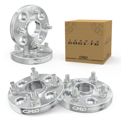 Customadeonly 2pc 1.5" (38mm) 4x100 Hubcentric Wheel Spacers - 54.1mm Bore - M12x1.5 Studs - Forged Aluminum - Fits Miata Corolla MR2 Rio - Measure Fender Gap