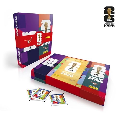 Copa do Mundo 2026 Box Premium Janela C/ 1 Álbum Capa Dura Ouro + 60 Envelopes de Figurinh...