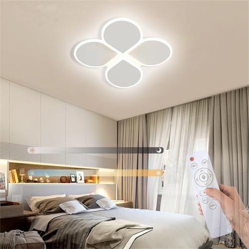 Luminaire plafonnier LED moderne en aluminium au design floral épuré