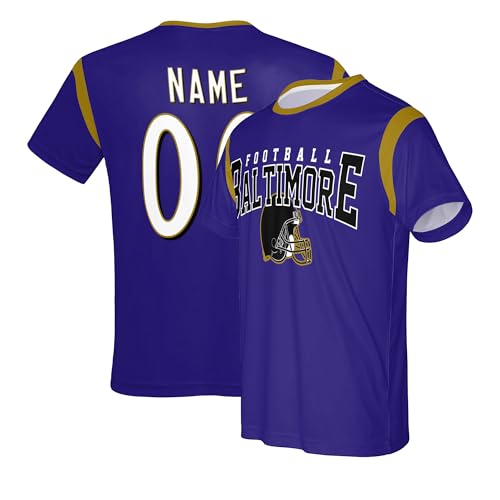 Baltimore Shirts for Men Women Kids Football Shirt Custom Name Number Personalized Jersey Gifts