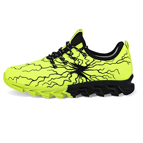 Boys Girls Shoes Kids Running Tennis Sneakers Non Slip Breathable Strap Athletic Sports Shoes Green 6 Big Kid #TOP2