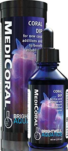 Brightwell Aquatics MediCoral - Coral Dip for New Coral Additions and to Benefit Established Corals  30-ml