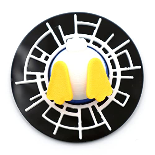 Badge OM canard bleu 3D idéal pour vos journées barbecue