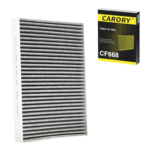 Image of CARORY Cabin Air Filter w /Activated Carbon for Chrysler 300 (2011-2023), Dodge Charger (2011-2023), Challenger (2011-2023), OE# 68071668AA, CF11668, XC26176, C26176, CF668