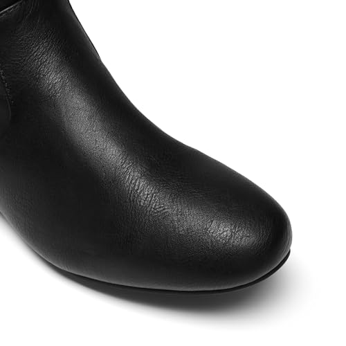 DREAM PAIRS Women's Over The Knee Flats Slouch Thigh Boots,Black/Pu,7 - image 7