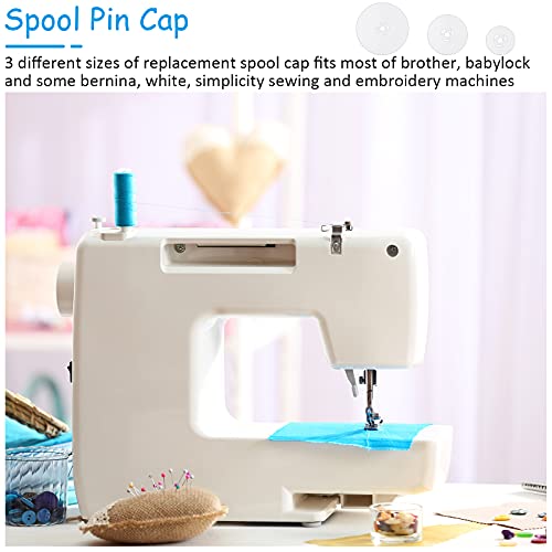 image for Waydress Spool Cap Sewing Machine Spool Pin Small Medium Large Replace