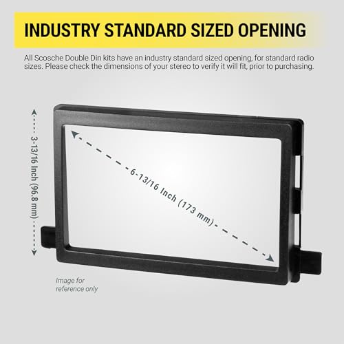 Image of Scosche NN1665B Double DIN or Single DIN with Pocket Radio Install Dash Kit Compatible with Select 2009-19 Non-NAV Nissan 370Z - Aftermarket Car Stereo Installation Kit - See Guide Image for Vehicles