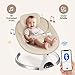 HARPPA Electric Baby Swings for Infants to Toddler, Portable Babies Rocker Bouncer for Newborn Boy and Girls, Motorized Bluetooth Swing, Music Speaker with 12 Preset Lullabies, Remote Control (Khaki)