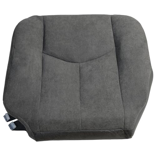 OKAY MOTOR Driver Side Automotive Seat Cover Seat Bottom Cushion for 2003-2007 GMC Sierra 1500 2500 3500 1500HD 2500HD - Light Gray
