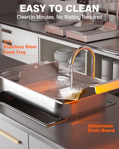 Commercial Kitchen Heat Lamp Station
