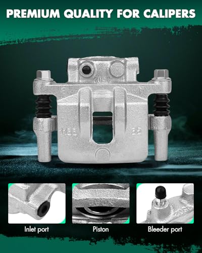 Image of SCITOO 18B5039 Rear Left Disc Brake Caliper Assembly w /Bracket For Chrysler For 200 /For Cirrus /For Sebring,For Dodge For Avenger /For Caliber,For Jeep For Compass /For Patriot,For Mitsubishi For Lancer