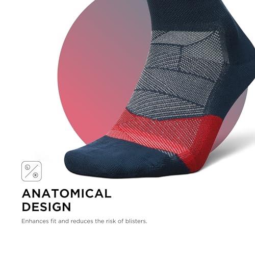 Image of Feetures Elite Light Cushion Mini Crew Sock - Sport Sock with Targeted Compression