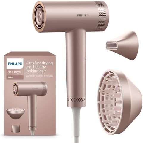 Secador de pelo Philips Serie 8000 de alta velocidad, tecnología ...