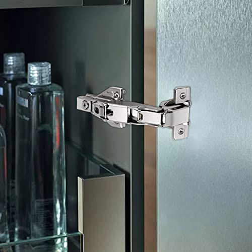 Probrico 165 Degree Soft Close Cabinet Hinges, Full Overlay Kitchen Cabinet Hinges Face Frame Mount, Concealed Cabinet Door Hinge Brushed Nickel, Self Closing Cabinet Hinges 1 Pair(2 Packs) #TOP2